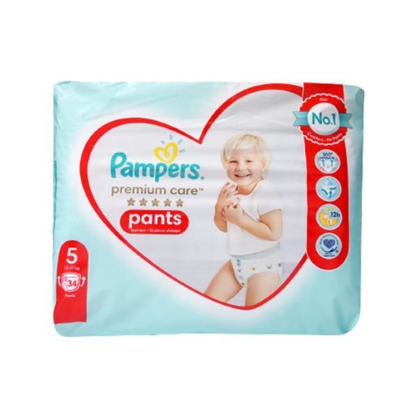 Baby Care Pampers – Premium Care Pants Size 5 (12-17kg) 34 Pants