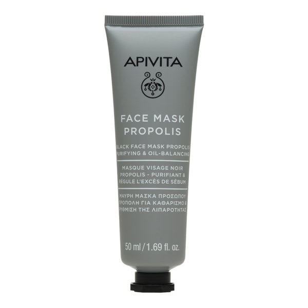 Γυναίκα Apivita – Face Mask Propolis Μαύρη Μάσκα Προσώπου με Πρόπολη για Καθαρισμό & Ρύθμιση της Λιπαρότητας 50ml Apivita - Face Masks