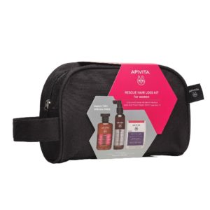 Apivita – Promo Rescue Hair Loss Kit for Women Τονωτικό Σαμπουάν για Γυναίκες 250ml, Λοσιόν κατα τις Τριχόπτωσης 150ml & Συμπλήρωμα Διατροφής για Υγιή Μαλλιά και Νύχια 30 κάψουλες Γυναίκα Apivita – Promo Rescue Hair Loss Kit for Women Τονωτικό Σαμπουάν για Γυναίκες 250ml, Λοσιόν κατα τις Τριχόπτωσης 150ml & Συμπλήρωμα Διατροφής για Υγιή Μαλλιά και Νύχια 30 κάψουλες