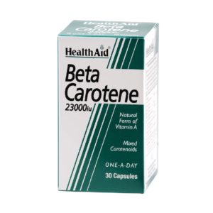 Βιταμίνη Α Health Aid – Beta Carotene 2300iu Φυσική Προβιταμίνη Α 30Caps