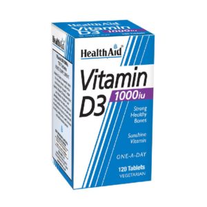 Συμπληρώματα Διατροφής Health Aid – Vitamin D3 1000ui Χοληκαλσιφερόλη 1000iu 120 Tablets