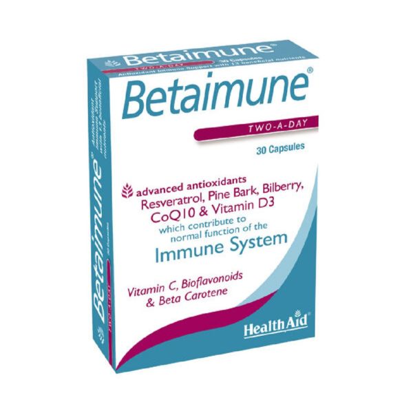 Βιταμίνες Health Aid – Betaimune Συμπληρώματα για την Προστασία του Ανοσοποιητικού 30 Caps