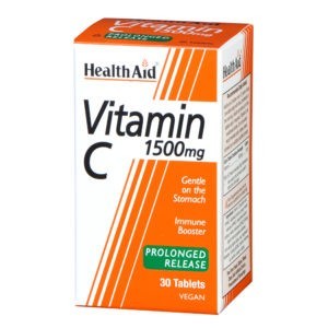 Βιταμίνες Health Aid – Vitamin C 1500mg Μασώμενη Βιταμίνη 30 Veg.caps