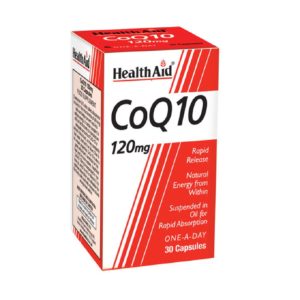 Αντιμετώπιση Health Aid – CoQ10 Ubiquinone 120mg Συνένζυμο 30Caps