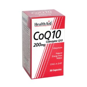 Αντιμετώπιση Health Aid – CoQ10 Ubiquinone 200mg Συνένζυμο 30Caps