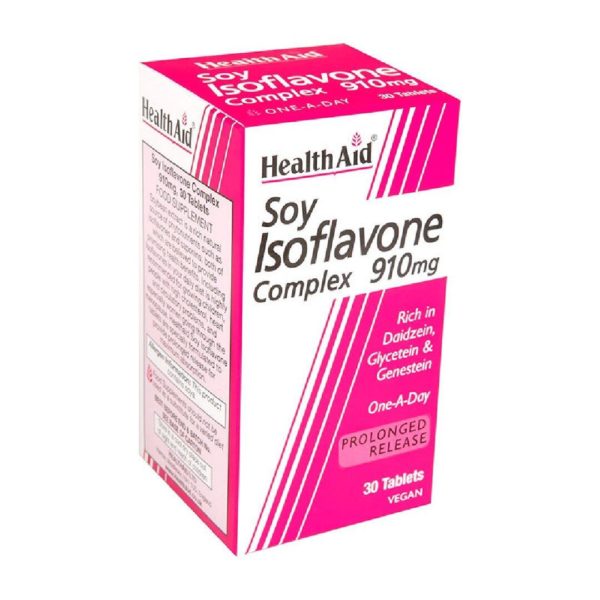 Βότανα Health Aid – Soy Isoflavone Complex 910mg Φυσικό Εκχύλισμα Σόγιας 30Tablets