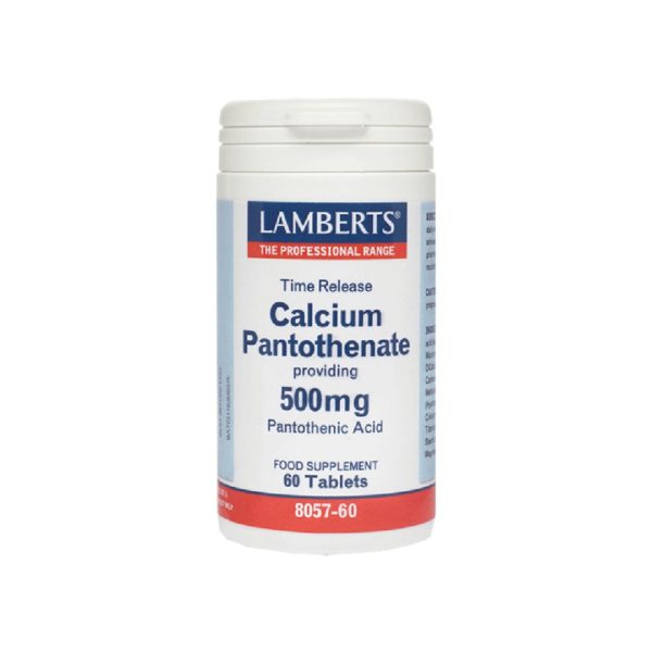 Άγχος - Στρες - Χαλάρωση Lamberts – Calcium Pantothenate 500mg Παντοθενικό Οξύ (βιτ.Β5) 500mg 60 tabs