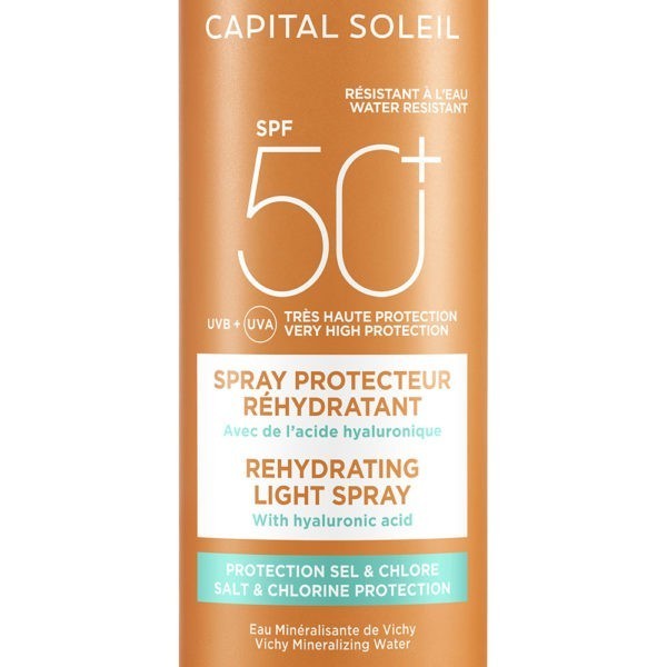 Spring Vichy – Capital Soleil SPF50+ Moisturizing Spray Light Texture with Hydrating Hyaluronic Acid 200ml Vichy Capital Soleil