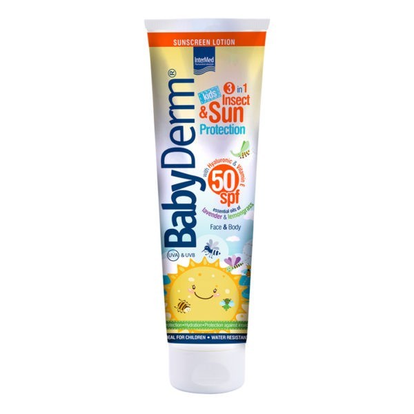 Spring Intermed – Babyderm Kids 3 in 1 Insect & Sun Protection SPF50 300ml SunScreen