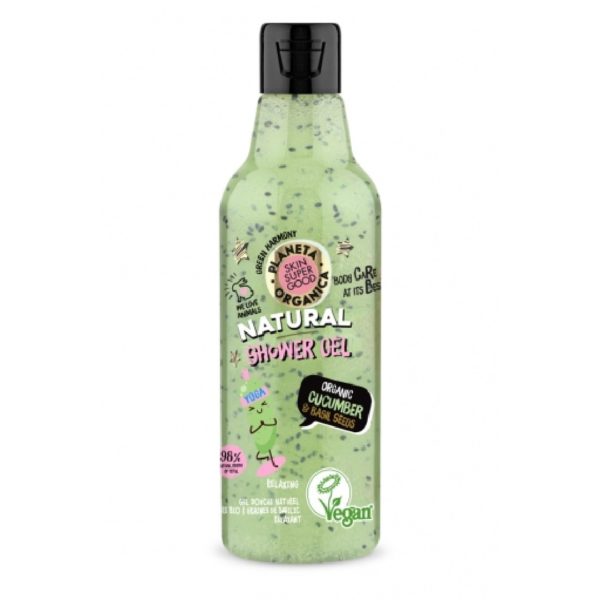 Body Care Planeta Organica – Skin Super Good Cucumber & Basil Seed Organic Shower Gel “Relaxing” 250ml