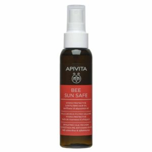 Γυναίκα Apivita – Bee Sun Safe Ενυδατικό Λάδι Μαλλιών για Προστασία με Αντηλιακά Φίλτρα, με Λάδι Ηλίανθου και Αβυσσηνίας APIVITA - Bee Sun Safe