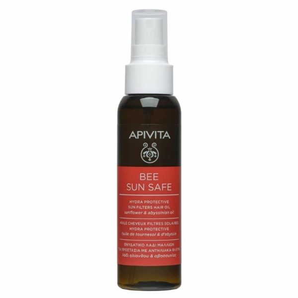 Hair Care Apivita – Bee Sun Safe Hydra Protective Sun Filters Hair Oil with Sunflower and Abyssinian Oil 100ml APIVITA - Bee Sun Safe