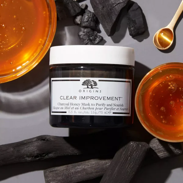 Cleansing - Make up Remover Origins – Clear Improvement Charcoal Honey Mask to Purify and Nourish 75ml Origins - Masks & Cleansers
