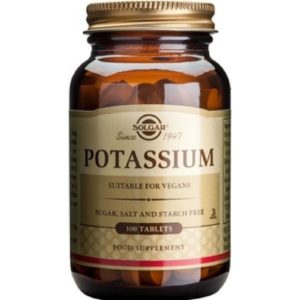 Αντιμετώπιση Solgar – Potassium Gluconate Συμπλήρωμα Διατροφής Καλίου 99mg 100 ταμπλέτες