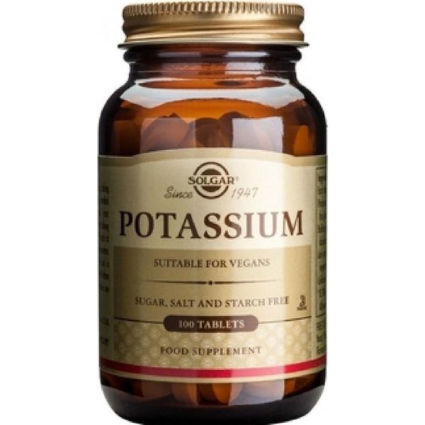 Treatment-Health Solgar – Potassium Gluconate 100 tabs Solgar Product's 30€