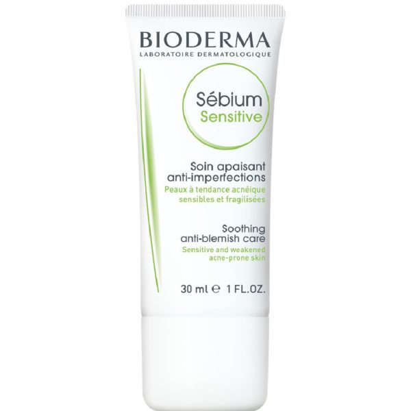 Περιποίηση Προσώπου Bioderma – Sebium Sensitive Kρέμα για Δέρμα με Τάση Ακμής, για Εύθραυστη και Ευαίσθητη Επιδερμίδα 30ml