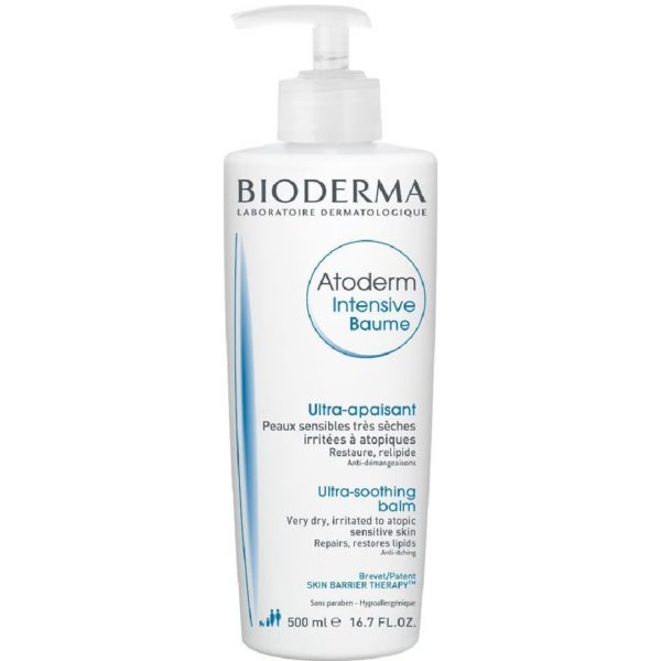 Βρεφική Φροντίδα Bioderma – Atoderm Intensive Baume Εξαιρετικά Καταπραϋντικό Βάλσαμο για Ευαίσθητο πολύ Ξηρό έως Ατοπικό Δέρμα 500ml