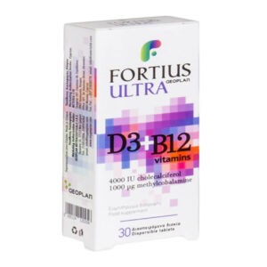 Βιταμίνες Geoplan – Nutraceuticals Fortius Ultra D3 4000 IU & B12 1000 mcg Vitamins 30 ταμπλέτες