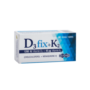 Vitamins Uni-Pharma – D3 Fix 1200iu + K2 45mg 60tablets