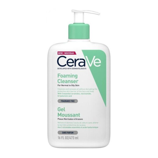 Acne - Sensitive Skin CeraVe – Foaming Cleanser Gel Face and Body for Normal and Oily Skin 473ml Vichy - La Roche Posay - Cerave