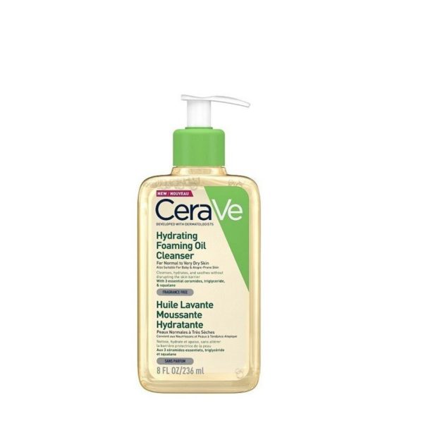 Body Care CeraVe – Hydrating Foaming Cleansing Oil 236ml CERAVE - Cleanser 8oz