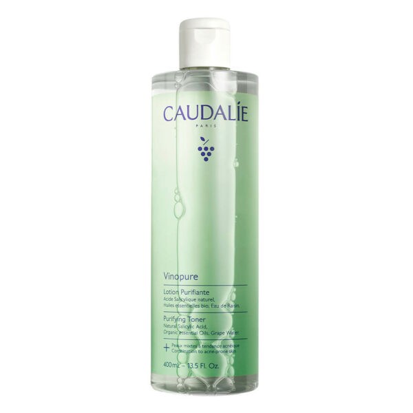 Ακμή - Λιπαρότητα Caudalie – Vinopure BIO Purifying Toner Τονωτική Καθαριστική Λοσιόν Κατά των Ατελειών 400ml Caudalie - Vinopure