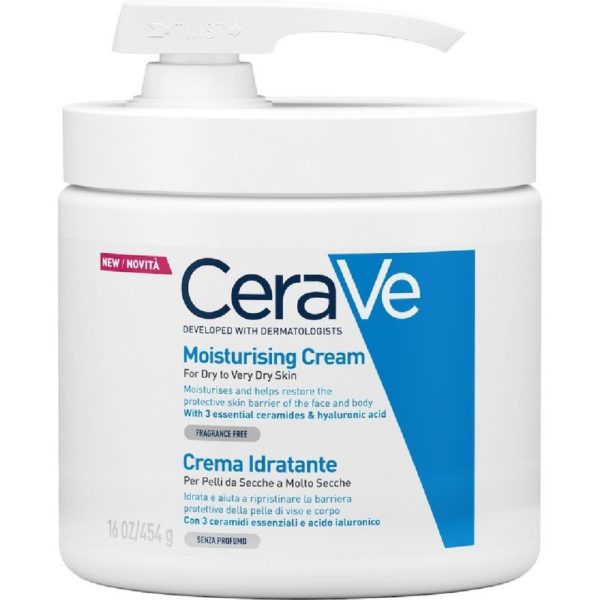 Face Care CeraVe – Moisturizing Cream for Dry to Very Dry Skin with Pump 454gr