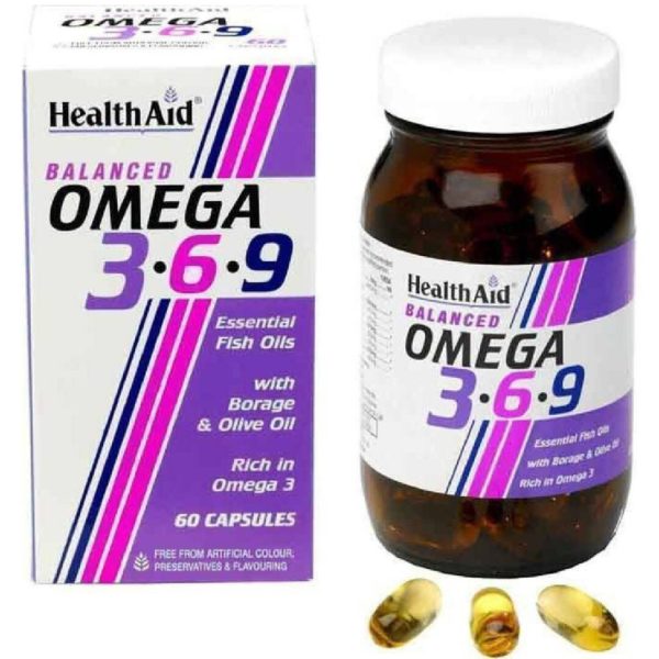 Treatment-Health Health Aid – Omega 3-6-9 with Borage & Olive Oil 60caps