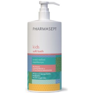 Σαμπουάν - Αφρόλουτρα Βρεφικά Pharmasept – Kid Care Soft Bath Απαλό Υποαλλεργικό Αφρόλουτρο για την Ευαίσθητη Παιδική Επιδερμίδα 1Lt Pharmasept - kids
