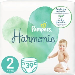 Βρεφική Φροντίδα Pampers – Πάνα με Αυτοκόλλητο Harmonie No. 2 για 4-8kg 39τμχ