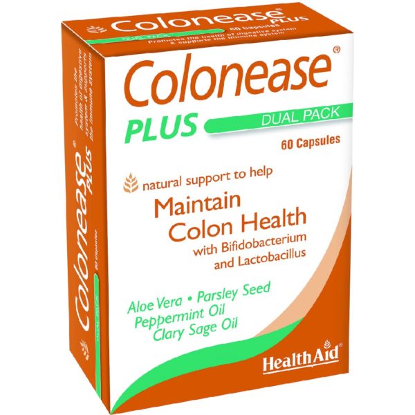 Αντιμετώπιση Health Aid – ColoneasePlus Συμπλήρωμα Διατροφής για τη Δυσπεψία και το Φούσκωμα 60caps