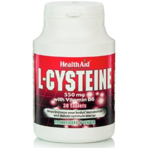 Αντιμετώπιση Health Aid – L-Cysteine with Vitamin B6 Συμπλήρωμα Διατροφής Κυστεΐνης Με Βιταμίνη Β6 30tabs