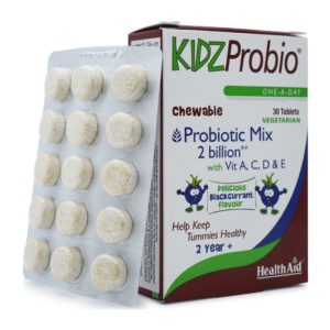 Treatment-Health Health Aid – KidzProbio with vitamin A C D & E 30vegtabs