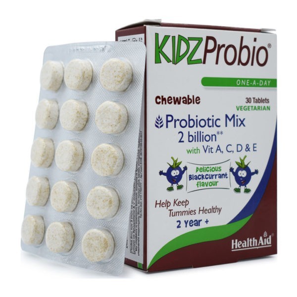 Treatment-Health Health Aid – KidzProbio with vitamin A C D & E 30vegtabs