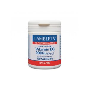 Vitamins Lamberts – Vitamin D3 2000iu 120caps