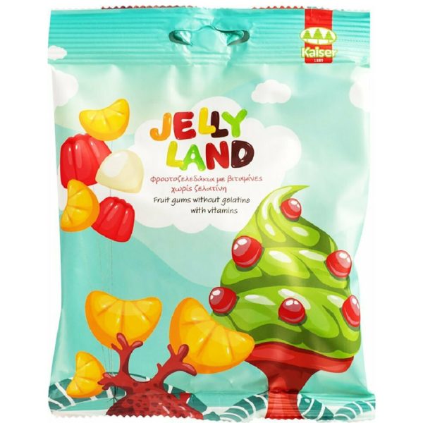Kids Multivitamins Kaiser – Jelly Land fruit gums without gelatine with vitamines 100g