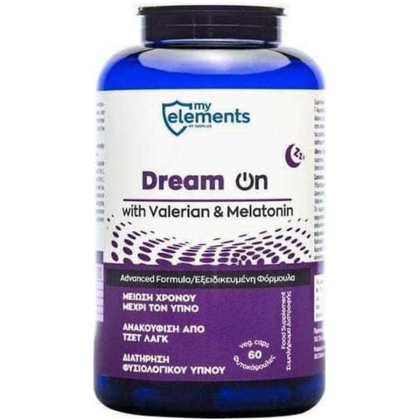 Άγχος - Στρες - Χαλάρωση MyElements – Dream On Βελτιώνει την Ποιότητα του Ύπνου 60veg caps