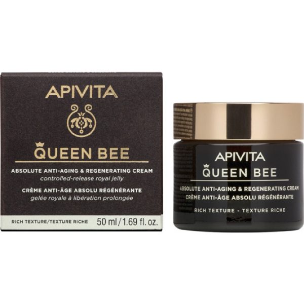 Αντιγήρανση - Σύσφιξη Apivita – Queen Bee Κρέμα Απόλυτης Αντιγήρανσης & Αναγέννησης Πλούσια Υφή 50ml Apivita Queen Bee