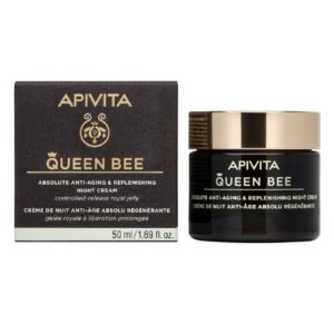 Αντιγήρανση - Σύσφιξη Apivita – Queen Bee Κρέμα Νύχτας Απόλυτης Αντιγήρανσης & Εντατικής Θρέψης 50ml Apivita Queen Bee