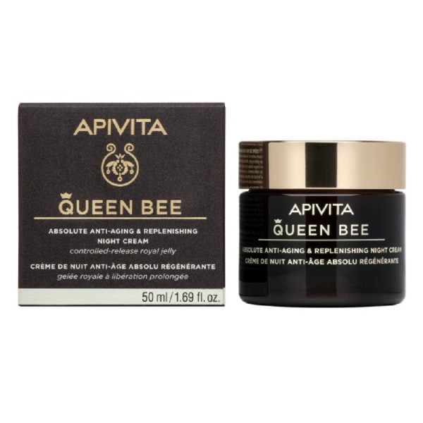 Περιποίηση Προσώπου Apivita – Queen Bee Κρέμα Νύχτας Απόλυτης Αντιγήρανσης & Εντατικής Θρέψης 50ml Apivita Queen Bee