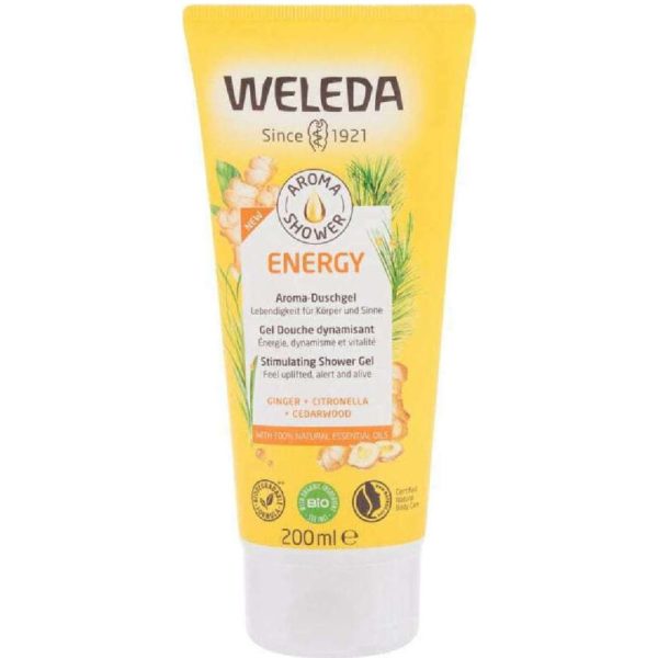 Αφρόλουτρα Weleda – Energy Aroma Shower Gel Αναζωογονητικό Αφρόλουτρο 200ml