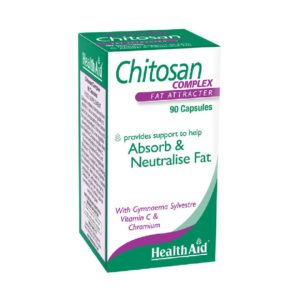 Δίαιτα - Έλεγχος Βάρους Health Aid – Chitosan Συμπλήρωμα Διατροφής για την Δέσμευση των Λιπαρών Στοιχείων 90 Κάψουλες