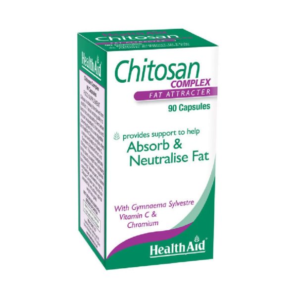 Αντιμετώπιση Health Aid – Chitosan Συμπλήρωμα Διατροφής για την Δέσμευση των Λιπαρών Στοιχείων 90 Κάψουλες
