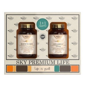 Βιταμίνες Sky Premium Life – Promo 1+1 Bodyguard 60 ταμπλέτες & Βιταμίνη C 60 ταμπλέτες