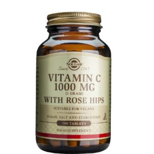 Αντιμετώπιση Solgar – Vitamin C 1000mg With Rose Hips Βιταμίνη C Για Ενίσχυση Του Ανοσοποιητικού & Αντιοξειδωτική Δράση 100 Ταμπλέτες Solgar Product's 30€