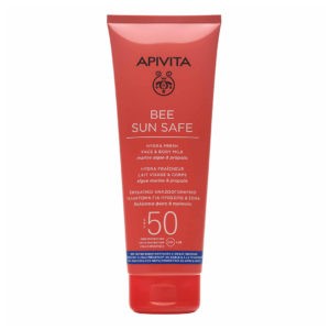 Spring Apivita – Bee Sun Safe Hydra Fresh Face and Body Milk SPF50 with Marine Algae and Propolis 200ml SunScreen