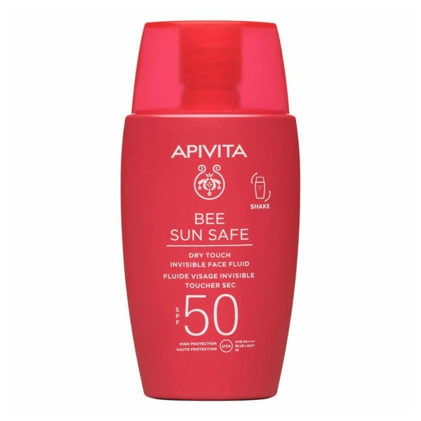 Άνοιξη Apivita – Bee Sun Safe Dry Touch SPF50 Λεπτόρρευστη Kρέμα Προσώπου 50ml SunScreen