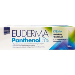 Ενυδάτωση - Θρέψη Σώματος Intermed – Euderma Panthenol 5% Ενυδατική Kρέμα για Aνάπλαση 100gr