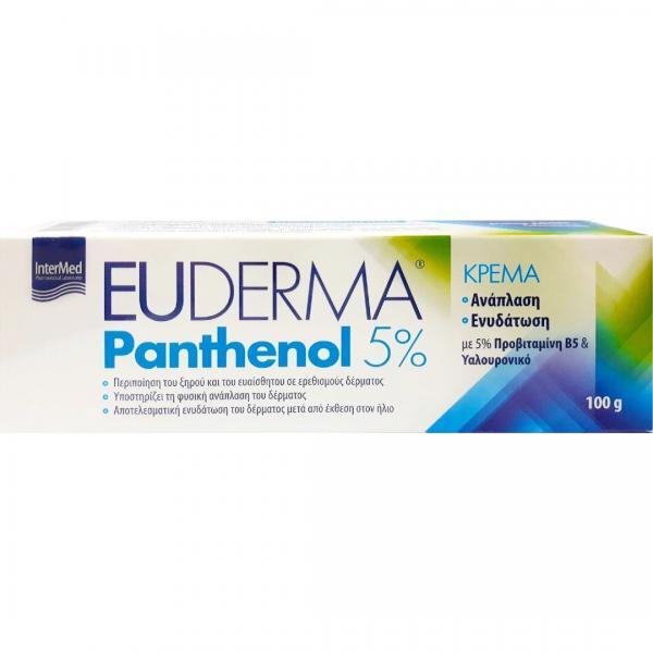 Περιποίηση Σώματος Intermed – Euderma Panthenol 5% Ενυδατική Kρέμα για Aνάπλαση 100gr