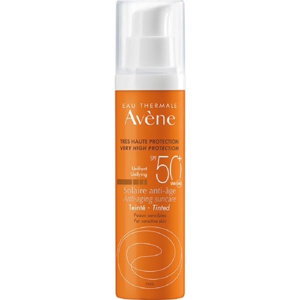 Spring Avene – Eau Thermale Solaire Anti Age Teinte SPF50+ Anti-Aging Face Cream with Color No Fragrance For Sensitive Skin 50ml Avene July Promo